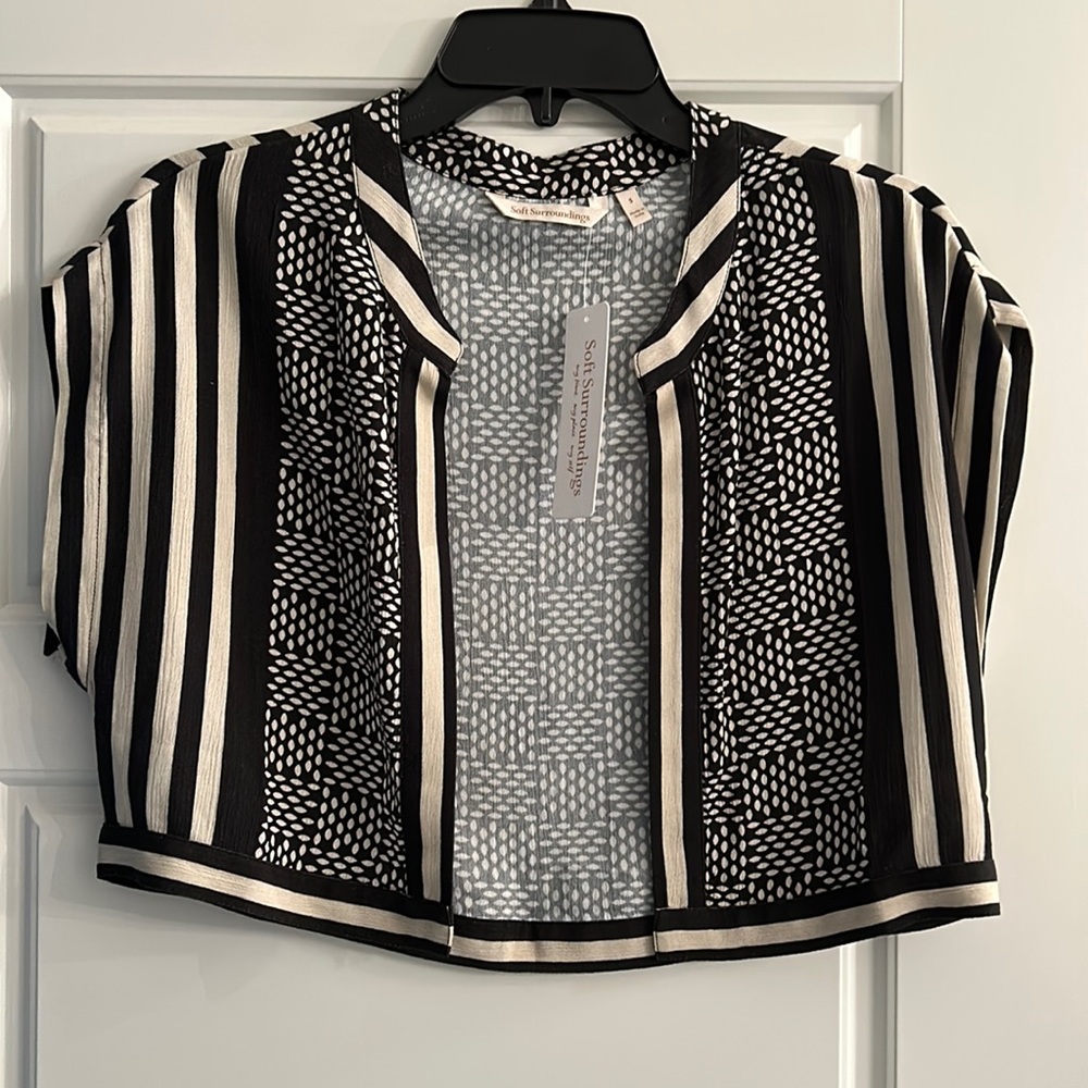 Soft Surroundings cropped rayon jacket/cardigan